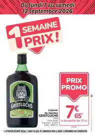 Catalogue Promocash semaine 36 page 11: Geistluchs Liqueur de plantes €7,65