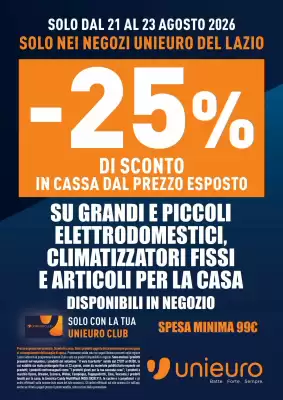 Unieuro (valido fino al 23-08)