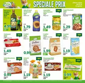 Volantino Prix Quality Pagina 11: Frollini Prix €0,99, Carciofini alla Paesana Prix €1,49