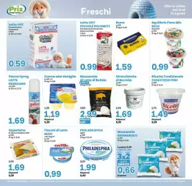 Volantino Prix Quality Pagina 5: Philadelphia Light €1,99, Mozzarella Regina di latte di bufala €2,99