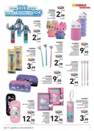 Volantino Conad Superstore Pagina 7: Bustina Hello Kitty, Kuromi CoolPack €12,90