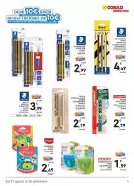 Volantino Conad Superstore Pagina 9: Matita infinita con fusto in bamboo €2,19, Kit scrittura Staedtler €2,99