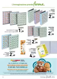 Volantino Conad Pagina 10: Copertina ad anelli Kapy & Friends Favini €2,99, Notebook Kapy & Friends Favini €2,99