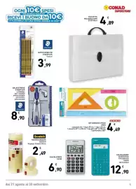 Volantino Conad Pagina 5: Set disegno 5 pezzi Arda €4,49, Calcolatrice scientifica Casio FX-220PLUS €12,90