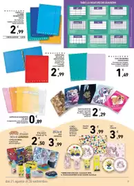 Volantino Conad Pagina 9: Copertina ad anelli monocromo €2,99, Copri maxi quaderno Colibri €0,89