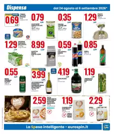 Volantino Eurospin Pagina 7: Valdobbiadene Prosecco Superiore DOCG Millesimato Extra Dry €3,99, Fagioli cannellini €0,35