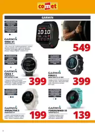 Volantino Comet Pagina 8: Garmin Forerunner 55 Smartwatch €139,00, Garmin Fenix 7 Smartwatch Multisport 47 mm €399,00