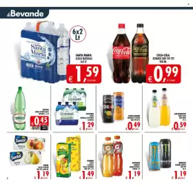 Volantino Deco Supermercati Pagina 2: Pfanner succo classico senza zucchero €1,49, San Benedetto bibite zero €0,59