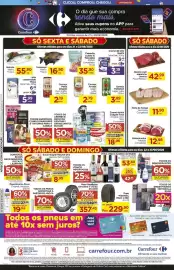 Folheto Carrefour semana 34 Página 2: Creme de leite Nestlé €3,19, Camarão cozido IE Pescados €35,90