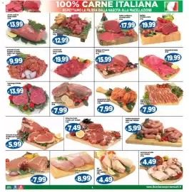Volantino Il Castoro Supermercati Pagina 8: Petto di pollo intero €8,99, Fettine sceltissime di bovino adulto €17,99