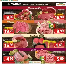 Volantino Iper Triscount Pagina 10: Carpaccio di manzo €19,79, Fettine di spalla di scottona €15,95