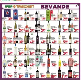 Volantino Iper Triscount Pagina 7: Bacardi Mojito / Bombay & Tonic / Bombay Lemon €1,49, Concilio vino chardonnay €3,99