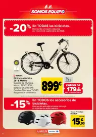 Folleto Carrefour Página 12: Toplife bicicleta eléctrica 28" e motive €899,00