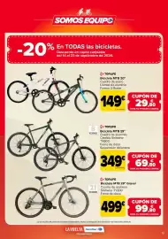 Folleto Carrefour Página 13: Toplife bicicleta mtb 20" €149,00, Toplife bicicleta mtb 28 gravel €499,00