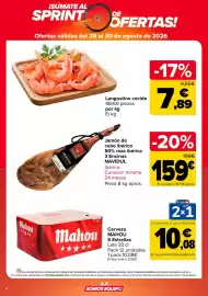 Folleto Carrefour Página 4: Langostino cocido €7,89, Navidul jamón de cebo ibérico €159,00