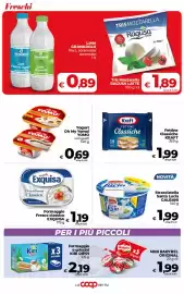 Volantino Coop Radenza Pagina 15: Formaggio Fresco classico EXQUISA €1,19, Stracciatella Santa Lucia Galbani €1,99