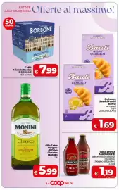 Volantino Coop Radenza Pagina 2: Salsa pronta Agromonte ciliegino €1,19, Olio Extra Vergine di Oliva Classico Monini €5,99