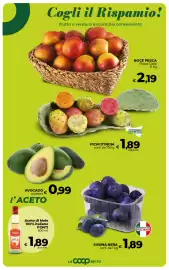Volantino Coop Radenza Pagina 20: Susina Nera €1,89, Avocado €0,99