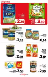 Volantino Coop Radenza Pagina 28: Acetelli SACLÀ €2,19, Filetti di tonno Mareblu €3,99