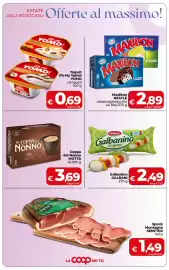 Volantino Coop Radenza Pagina 3: Coppa del Nonno Motta €3,69, Speck Montagna SENFTER €1,49