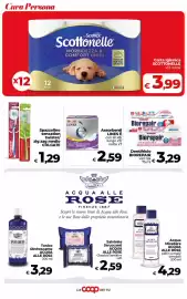 Volantino Coop Radenza Pagina 40: Carta Igienica Scottonele €3,99, Spazzolino sensation twister zig zag medio Colgate €1,29