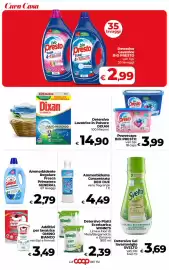 Volantino Coop Radenza Pagina 41: Detersivo Lavatrice in Polvere Dixan €14,90, Detersivo Gel lavastoviglie Svelto €3,69