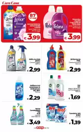 Volantino Coop Radenza Pagina 42: Gel Cif Bagno Brillante con Candeggina €1,69, Detersivo per colorati Perlana €3,99