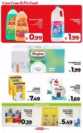 Volantino Coop Radenza Pagina 44: Piatti riutilizzabili Diesse €1,69, Detersivo Piatti SOLE €0,99