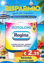 Volantino Magazzini del Risparmio Pagina 5: Rotoloni Regina €2,35