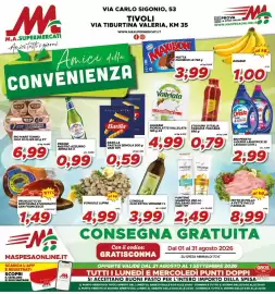 Volantino MA Supermercati Pagina 1: Pantene shampoo e balsamo vari tipi €2,49, Barilla pasta di semola €0,59