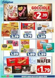 Volantino MercADone Pagina 16: Nestlé orzo macinato €1,89, Bahlsen Hit Minis Cacao €0,79