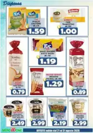 Volantino MercADone Pagina 20: Tuc sfoglie sale/erbe €1,59, Miglierino noci sgusciate €2,19