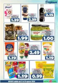 Volantino MercADone Pagina 21: Valgri fagiolini/piselli finissimi €1,00, Bernt carciofi / funghi champignon fiamma €1,99