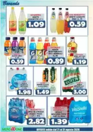 Volantino MercADone Pagina 22: Ichnusa birra metodo lento €1,19, San Benedetto bibite gassate zero €0,59
