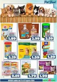 Volantino MercADone Pagina 24: Purina Friskies croccantini gatto €1,59, Purina Friskies Picnic Pollo €1,79