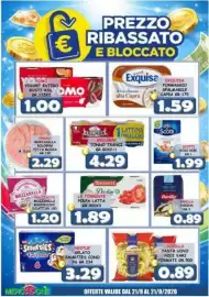Volantino MercADone Pagina 28: Divella pasta uovo nidi vari €0,89, La Torrente polpa latta €1,89
