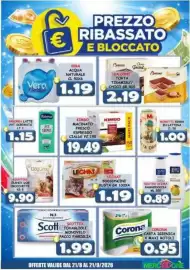 Volantino MercADone Pagina 29: Lechat bocconcine €1,19, Kimbo macinato fresco espresso cialde €19,49
