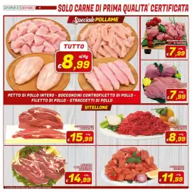 Volantino Idromarket Pagina 8: Fettine coscio di tacchino €7,99, Macinato scelto di vitellone €8,99