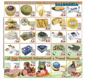 Volantino Top Supermercati Pagina 3: Leerdammer Original €1,19, Gorgonzola dolce gran riserva €1,29