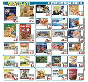 Volantino Top Supermercati Pagina 8: Filetti di cernia €5,99, Findus Fiori di Tonno €7,99