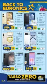 Volantino Euronics Tufano Pagina 18: Samsung Galaxy S26 Ultra 5G €1.099,00, Realme Note 70T €179,00