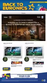 Volantino Euronics Tufano Pagina 23: Haier QLED 55" €349,99, Haier QLED 75" €549,99