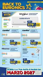Volantino Euronics Tufano Pagina 24: Black+Decker ventilatore a piantana €69,99, Comfee climatizzatore CF-CFW18B €549,99