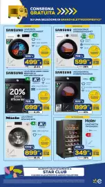 Volantino Euronics Tufano Pagina 27: Asciugatrice Samsung €599,99, Haier cantinetta €349,99