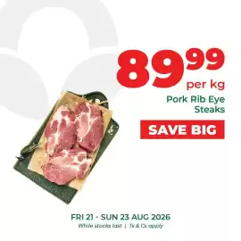 Food Lover's Market catalogue Page 4: Pork Rib Eye Steaks €89,99