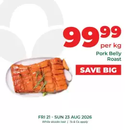 Food Lover's Market catalogue Page 5: Pork Belly Roast €99,99