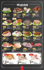 Wafelek gazetka Strona 2: Schab z Beczki Aleksandria €2,69, Boczek Wędzony, Parzony Haga €2,39