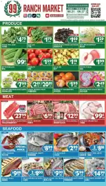 99 Ranch weekly ad week 34 Page 1: Fresh Black Fungus (Woodear) €1,69, Ju Ju Be 槲子 €1,19