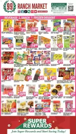 99 Ranch weekly ad Page 1: Calbee Frugra - Reduced Sugar / Original €14,99, Hup Seng cream crackers €5,99