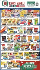 99 Ranch weekly ad Page 1: Asian taste duck eggs - preserved / cooked salt €2,99, 99 supreme tofu series €1,59